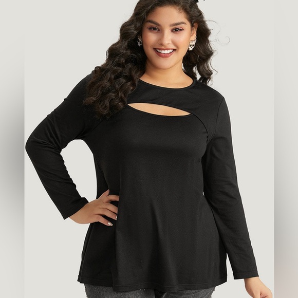 Tops - Bloomchic peek a boo top - 14/16 - 1X
